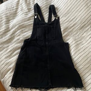 Zara Black Denim Overall Skirt / SIZE XS